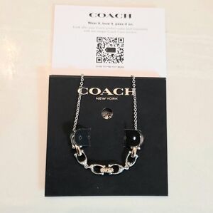Coach Interlocking C's Two-Tone Necklace